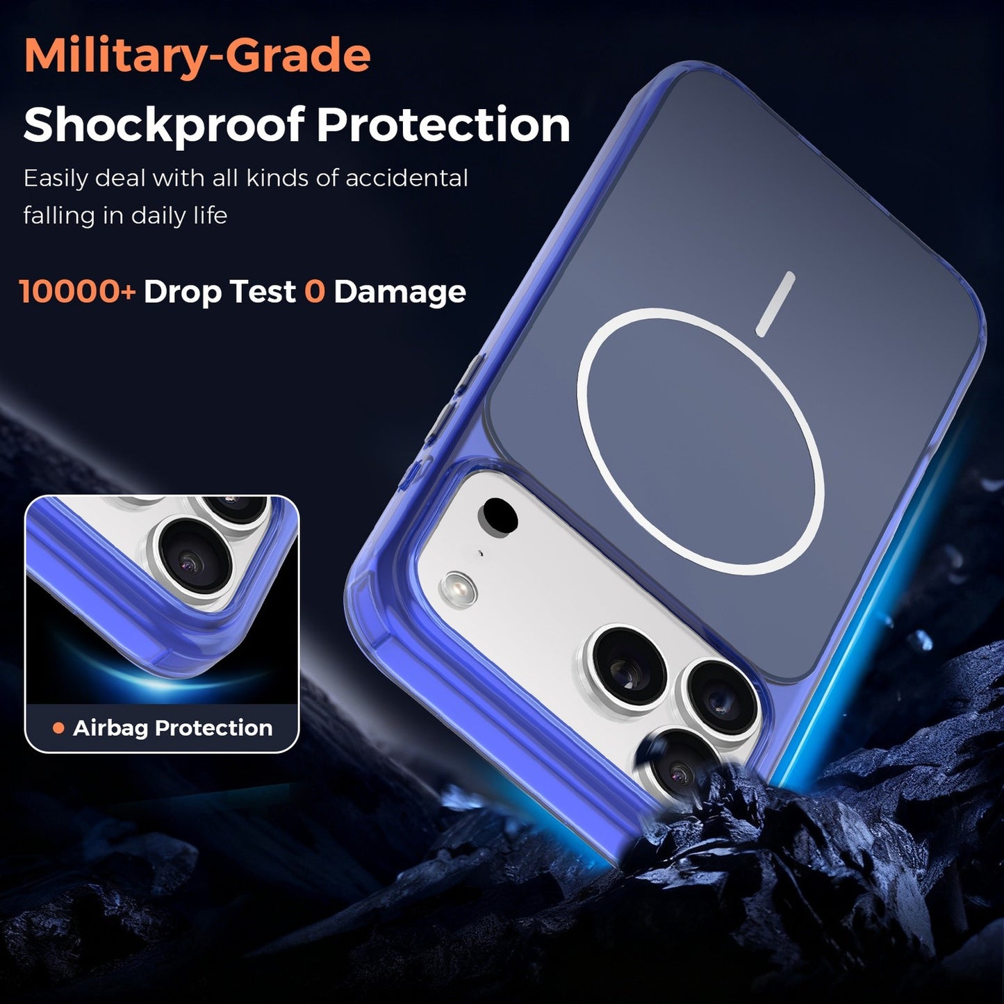 Vantix MagShield Magnetic Case — iPhone 15 Pro, 16 & 17 Series