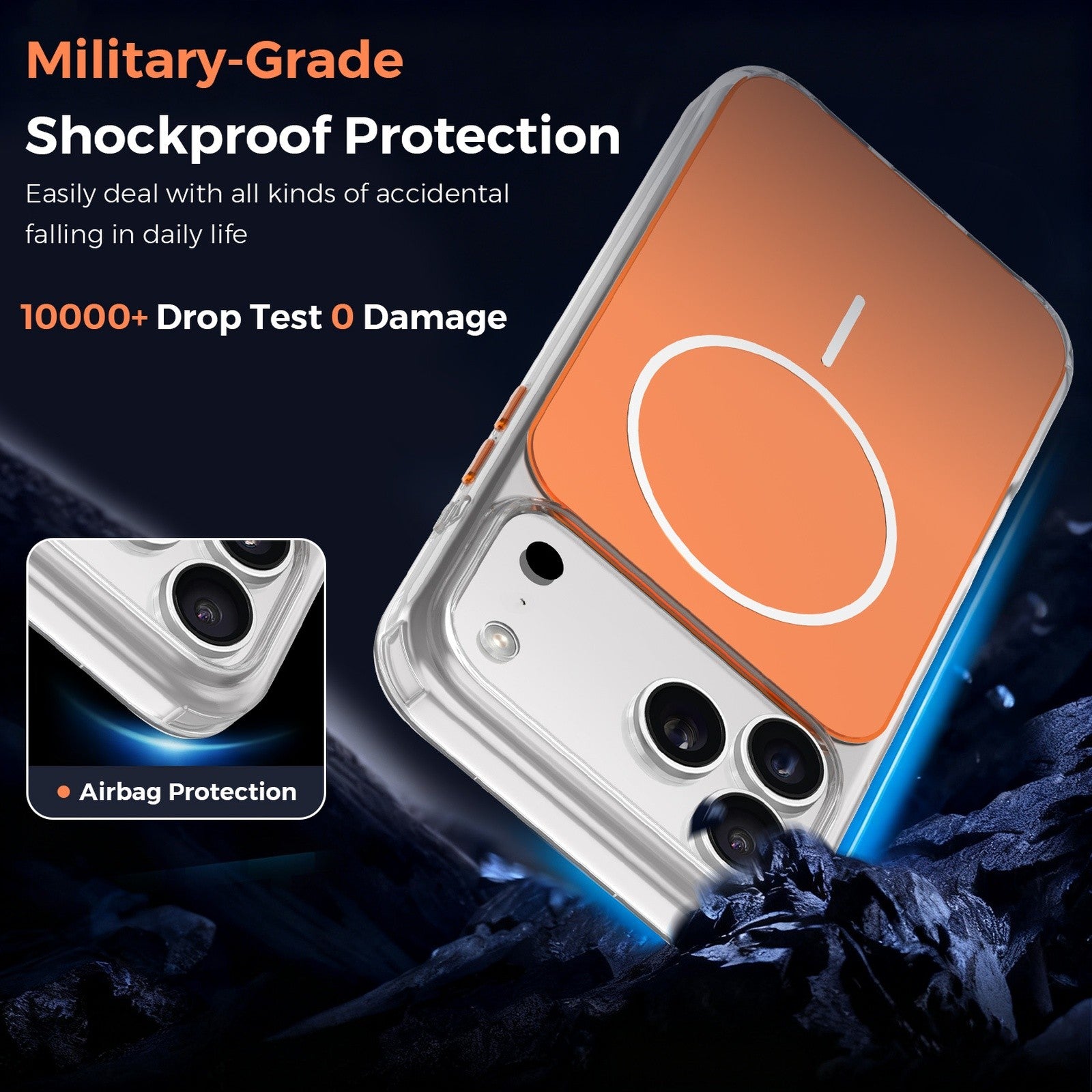 Vantix MagShield Magnetic Case — iPhone 15 Pro, 16 & 17 Series