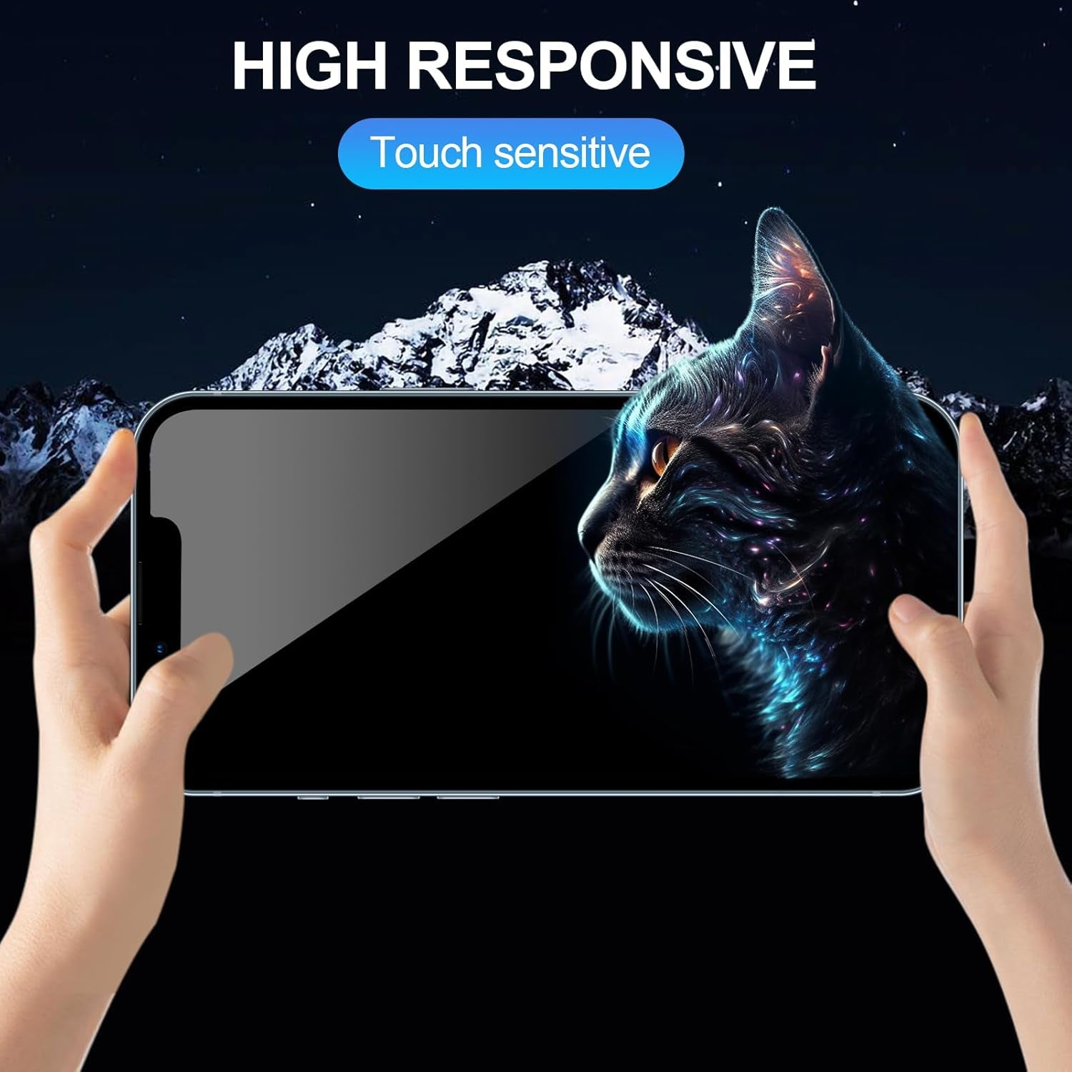 Vantix GlassGuard Privacy Screen + Camera Protector — iPhone 15