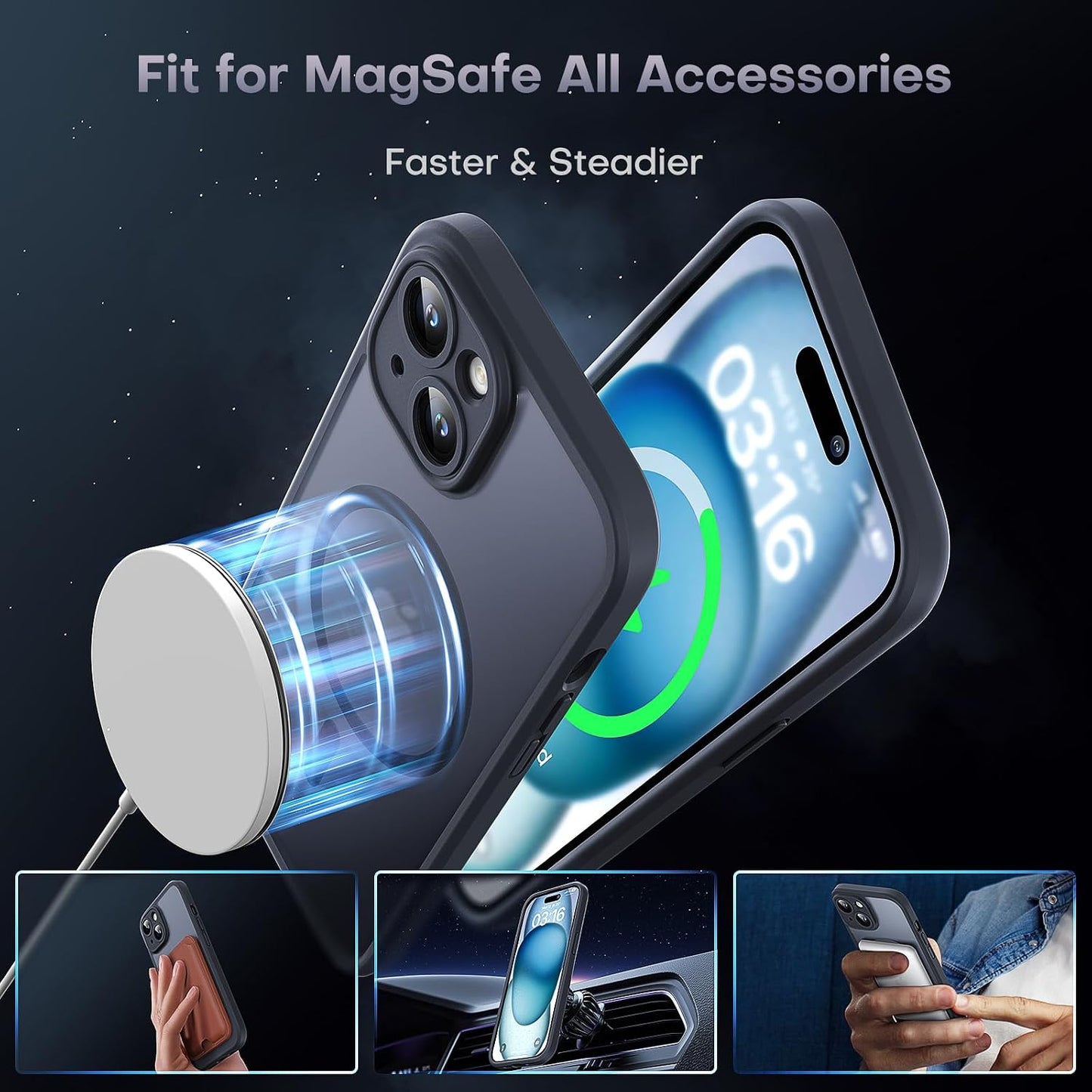 Vantix MagShield Magnetic Case — iPhone 15