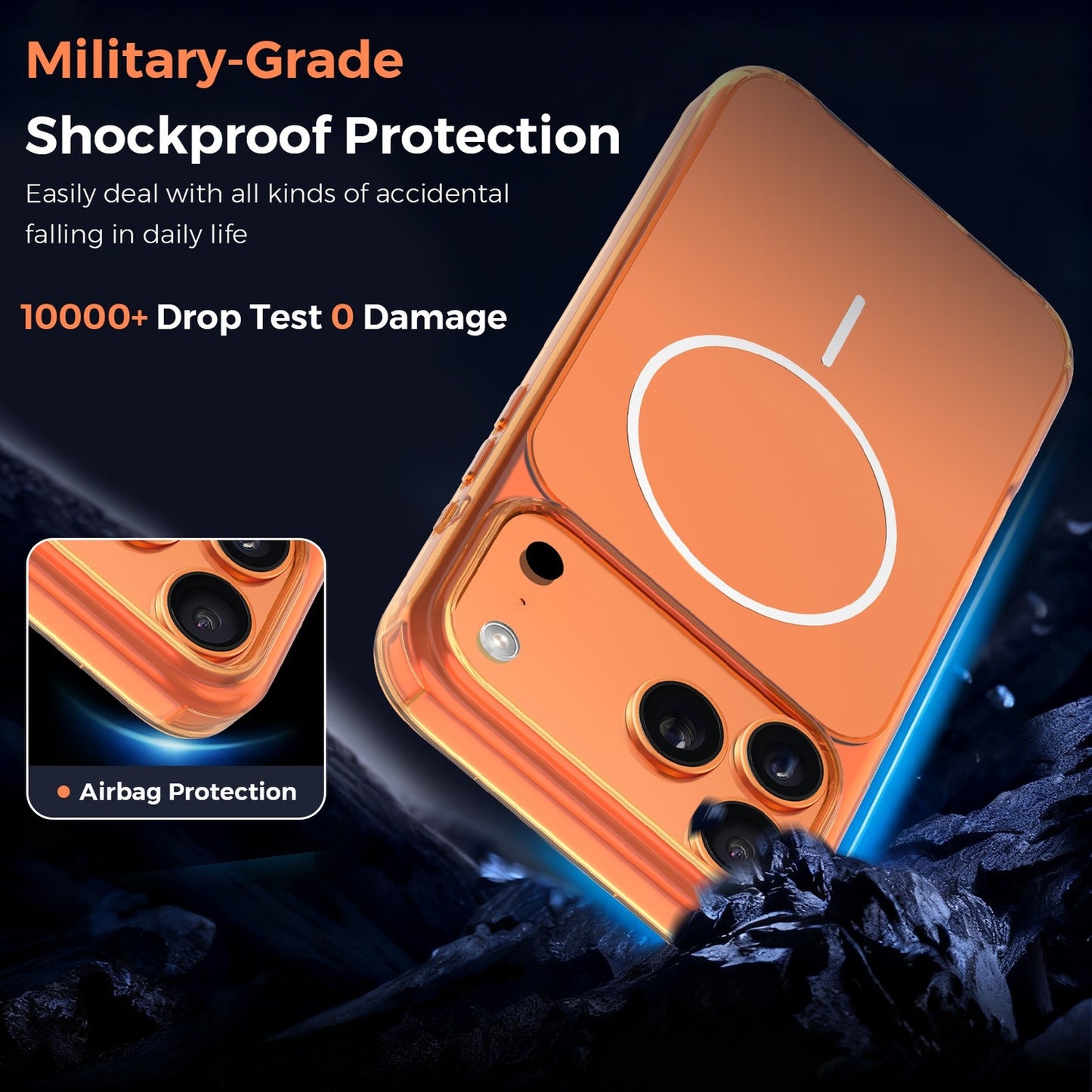 Vantix MagShield Magnetic Case — iPhone 15 Pro, 16 & 17 Series