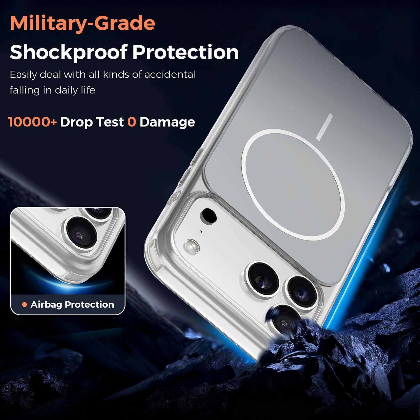 Vantix MagShield Magnetic Case — iPhone 15 Pro, 16 & 17 Series