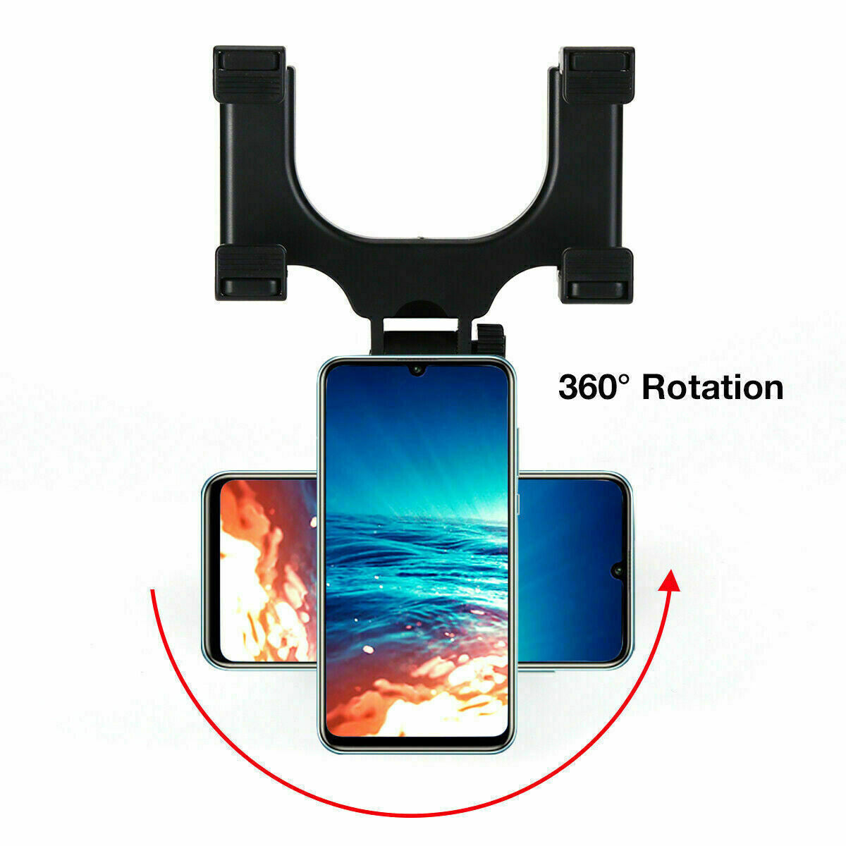 UNIVERSAL Car Phone Mount Stand for Car Mirror Phone Holder Clip Rearview Mirror