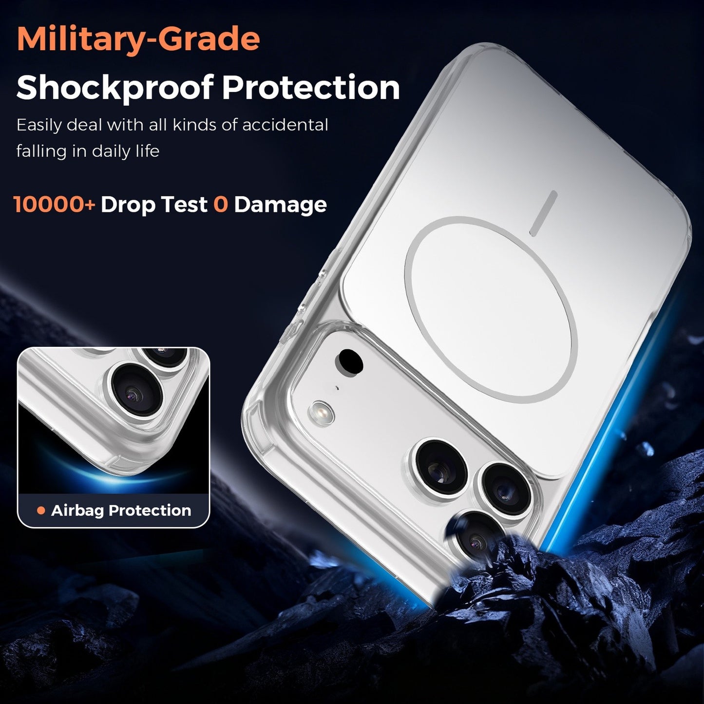 Vantix MagShield Magnetic Case — iPhone 15 Pro, 16 & 17 Series