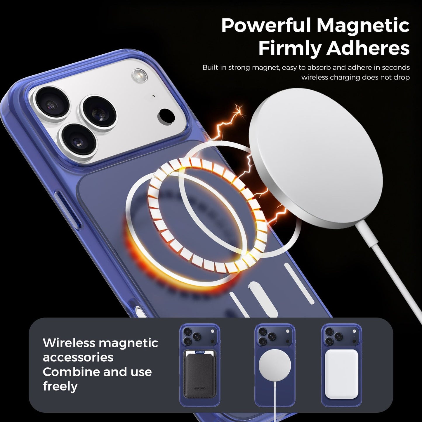Vantix MagShield Magnetic Case — iPhone 15 Pro, 16 & 17 Series