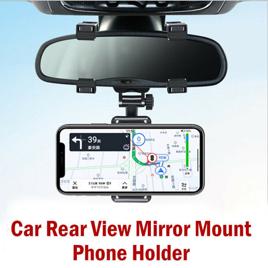 UNIVERSAL Car Phone Mount Stand for Car Mirror Phone Holder Clip Rearview Mirror