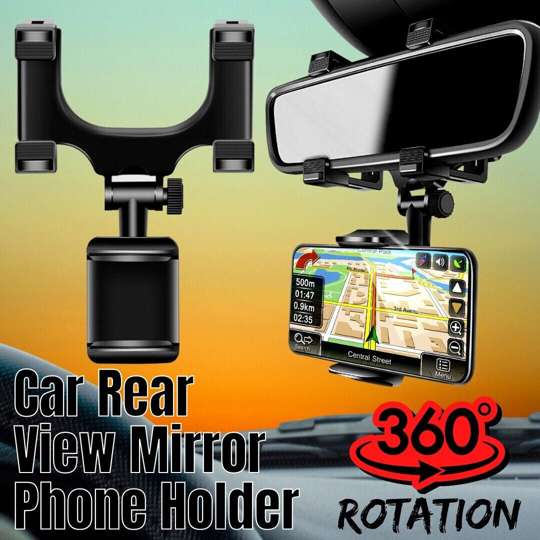 UNIVERSAL Car Phone Mount Stand for Car Mirror Phone Holder Clip Rearview Mirror