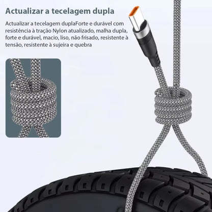 Vantix LongReach charging cable braided design