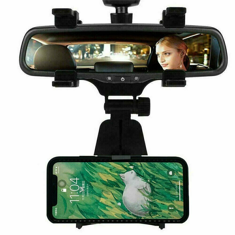 UNIVERSAL Car Phone Mount Stand for Car Mirror Phone Holder Clip Rearview Mirror