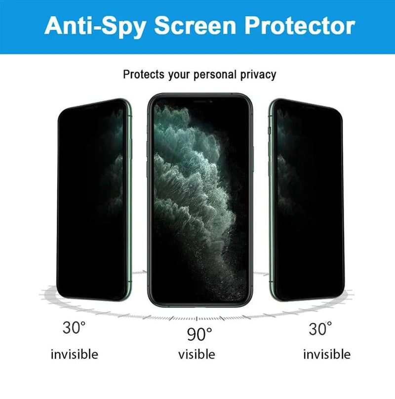 Vantix GlassGuard Privacy 3-Pack — iPhone Series