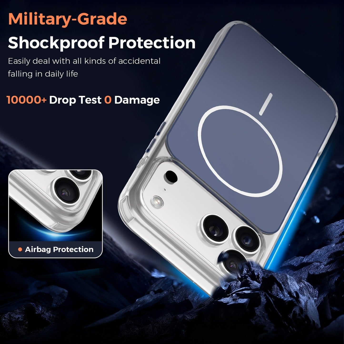 Vantix MagShield Magnetic Case — iPhone 15 Pro, 16 & 17 Series