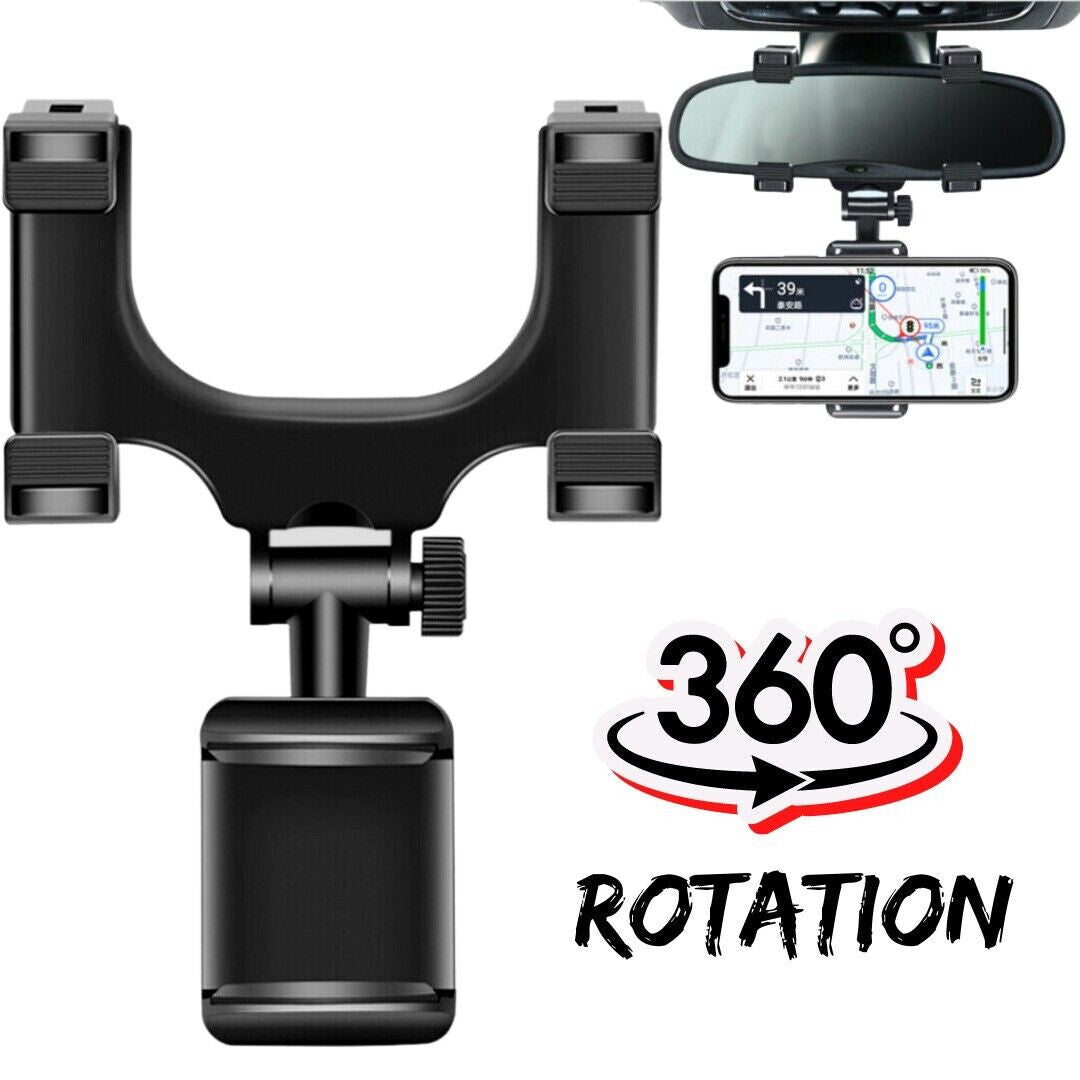 UNIVERSAL Car Phone Mount Stand for Car Mirror Phone Holder Clip Rearview Mirror